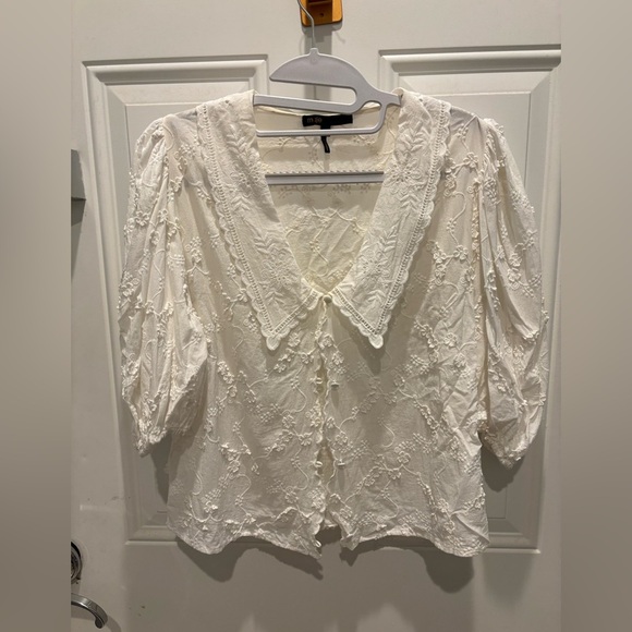 Maje Coiso cotton embroidered shirt. Size small - Picture 4 of 7